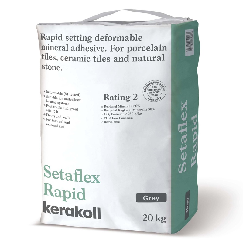 Setaflex Rapid Set Grey S1 Adhesive 20kg