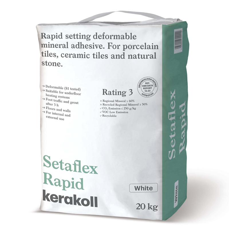 Setaflex Rapid Set White S1 Adhesive 20kg