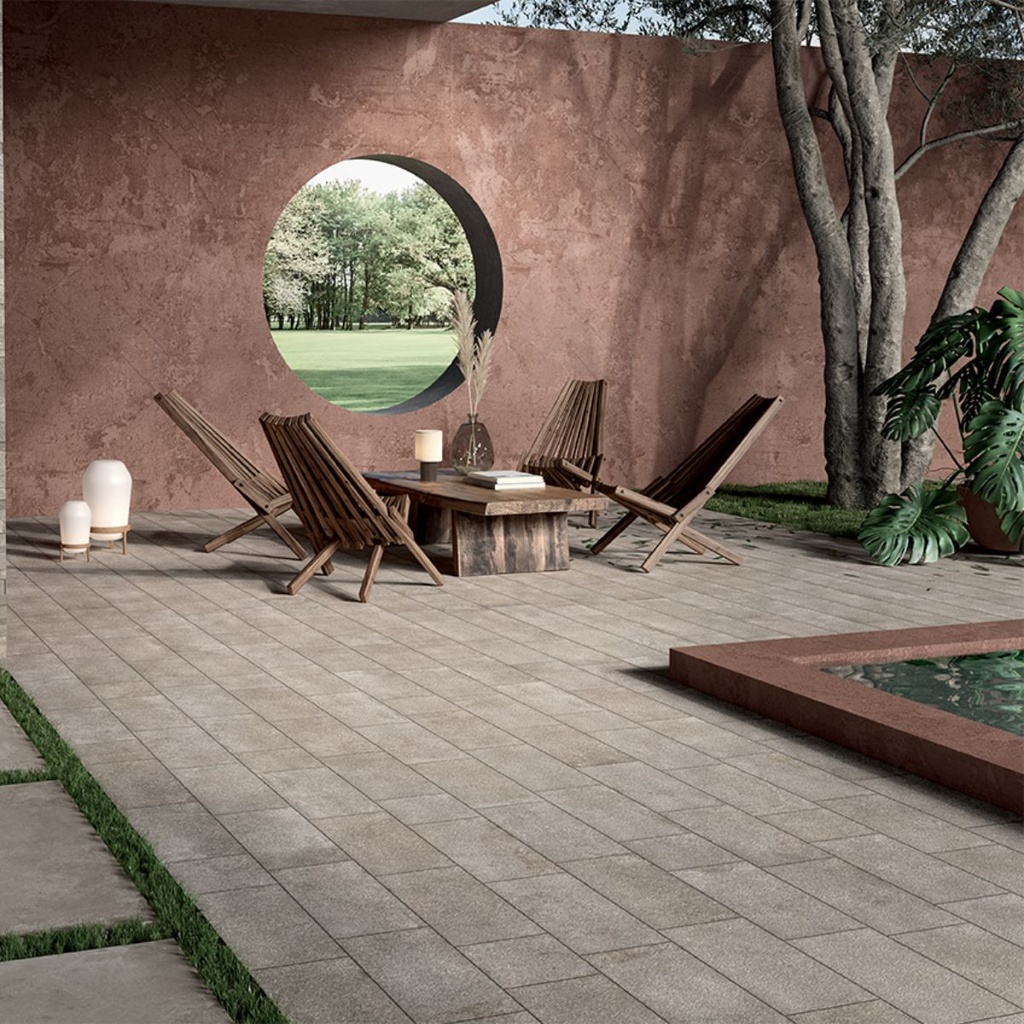 Vetro Taupe Outdoor Porcelain
