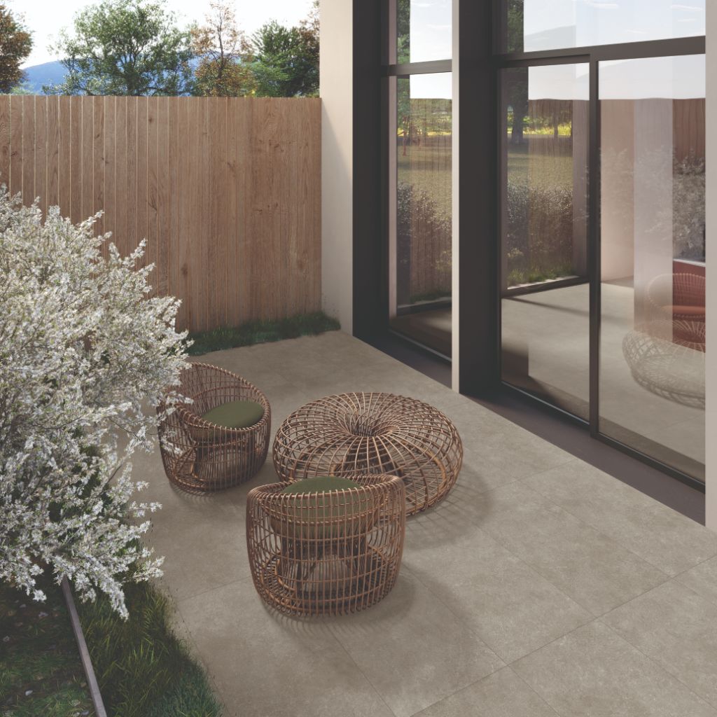 Mirabelle Grey Outdoor Porcelain