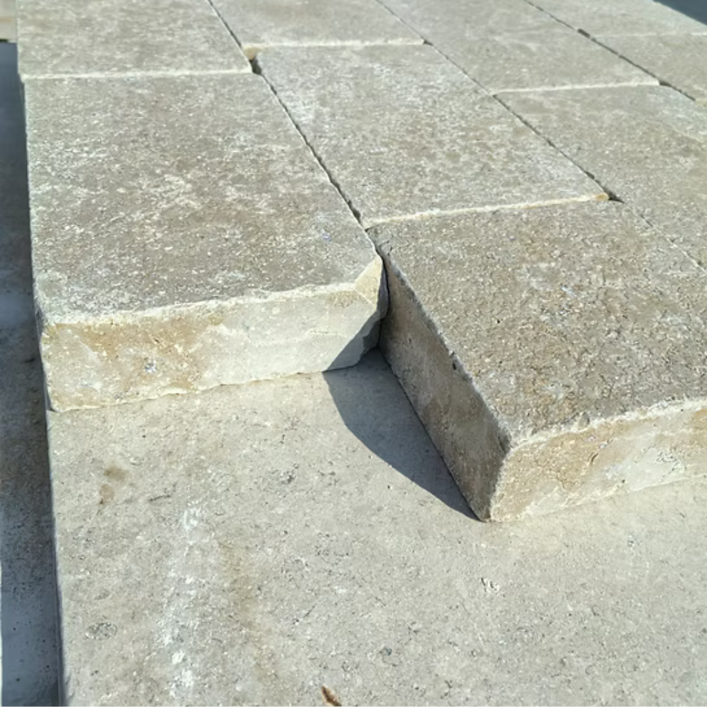 Sinai Pearl Beige Driveway StoneSetts (mixed 250 x 150/200 x 150/150 x 150) x 50mm - Price per m2