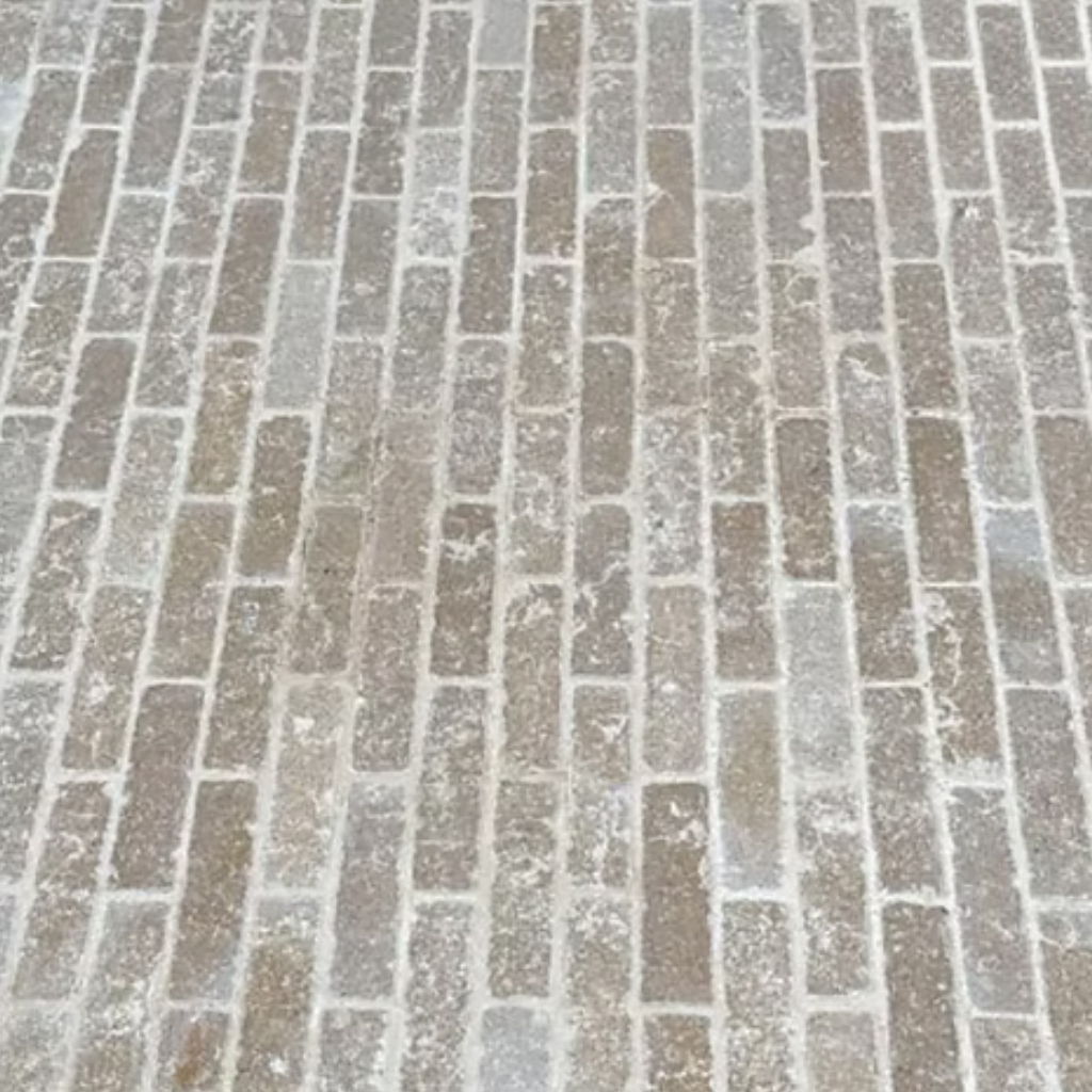 Sinai Pearl Egyptian Limestone Slimsetts 200 x 50 x 40mm  Honed (Smooth)