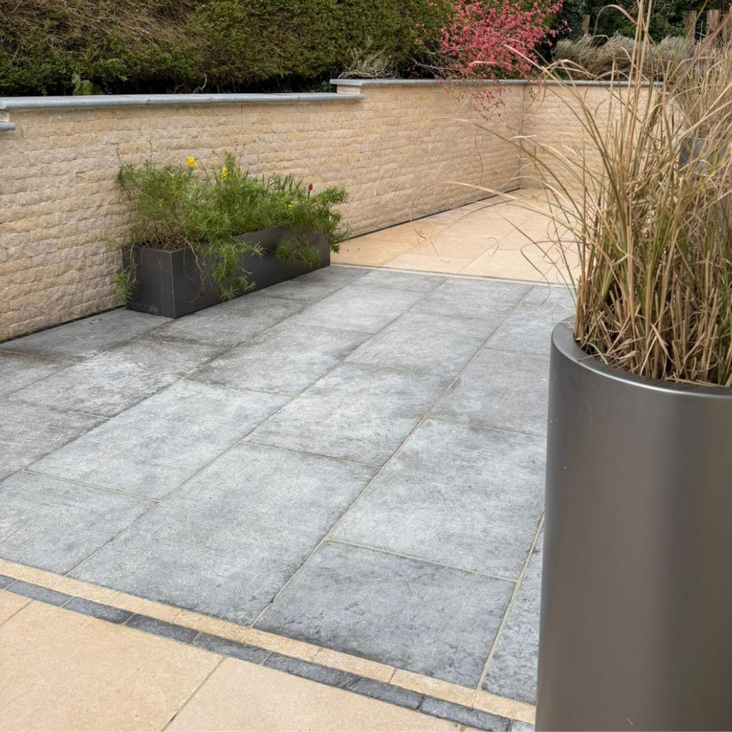 Heritage Sinai Pearl Egyptian Limestone Dark Grey 900 x 600 × 20mm Acid Washed  & Tumbled
