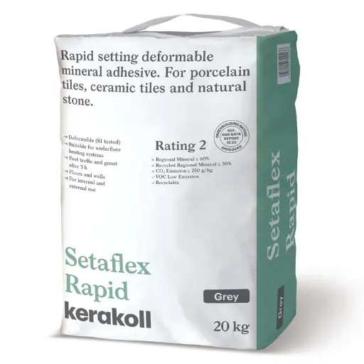 Setaflex Rapid Set Grey S1 Adhesive 20kg