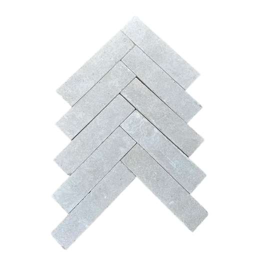 Sinai Pearl Egyptian Limestone Beige Slivers 300 × 75 × 30mm Sand Etched & Tumbled